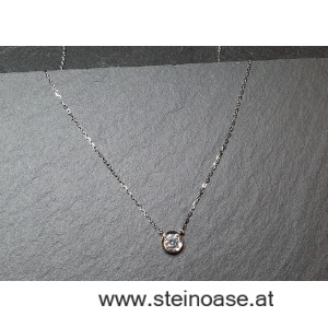 Set: Silber Anhänger Zirkonia mit Kette